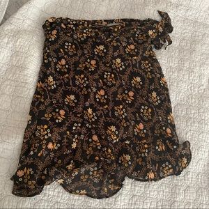 Floral mini skirt